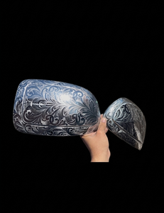 99-06 MIRRORS CAPS ENGRAVED Silverado/sierra