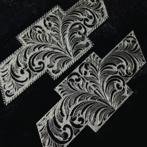 Black Set of 2 emblems for front and back