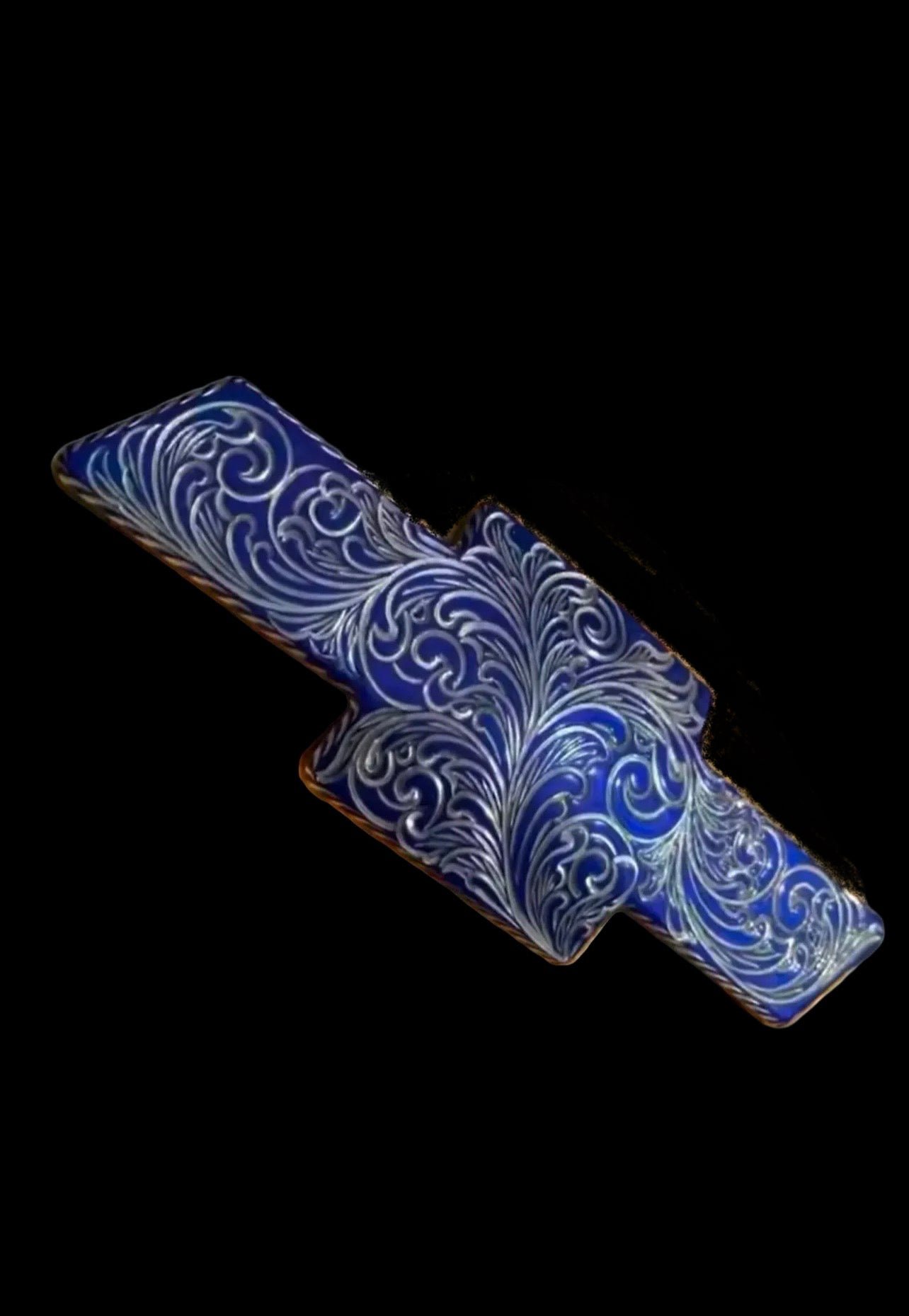 Blue front Engraved Chevy