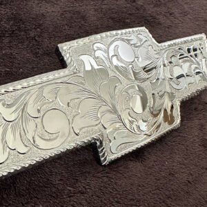Hand Engraved Chrome Plated Front Chevy Bowtie (2007-2014) TAHOE SUBURBAN AVALANCHE