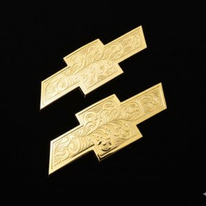 Set of 2 ,FRONT and REAR emblems GOLD PLATED / Choose the year !