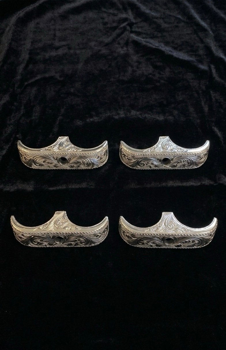 Custom Hand-Engraved Lowrider Knock-Off Spinner Caps. - Image 2