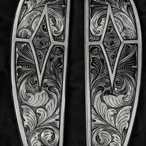 Custom Engraved (HARLEY DAMIDSOM) Motorcycle Floorboards