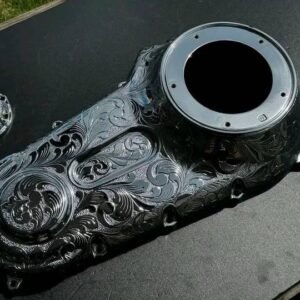 Custom Engraved Chrome Outer Primary Cover for Harley-Davidson motorcycle
