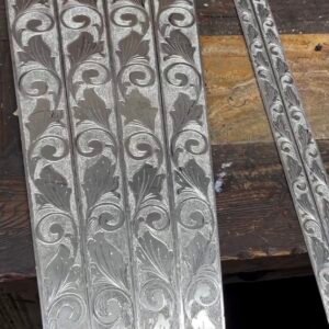 Engraved Chrome Window Pillar Post & Trim Molding Strips choose set of 2 / 4