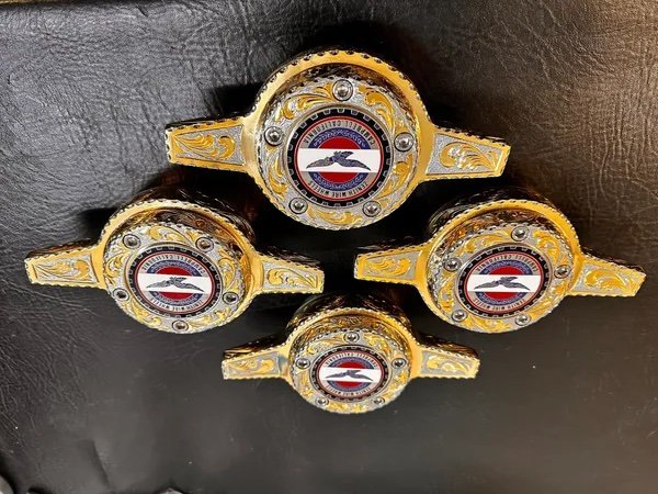 2 Bar Locking Style Knock Off Spinner Caps, Set of 4 - Image 2